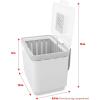 imageGLAD Compost Bin for Kitchen 15 Gallon  Plastic Container with Removable Inner Basket Bag Storage Holder and Carbon Odor Blocking Filters White