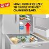 imageGLAD Food Storage and Freezer Bags 2 in 1 Gallon Plastic Bags for Lasting Freshness Microwave Safe BPA Free 36 Count Pack of 3Transparent