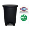 imageGlad 13 Gallon Trash Can 2 Pack  Plastic Kitchen Waste Bins with Odor Protection of Lid  Hands Free with Step On Foot Pedal and Garbage Bag Rings 13 Gallon WhiteBlack