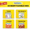 imageGlad FlexN Seal Zipper Food Storage Sandwich Bags Resealable Snack Bags Multipurpose Use 100 Count Pack of 435 Count Pack of 4