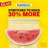 imageGlad FlexN Seal Zipper Food Storage Sandwich Bags Resealable Snack Bags Multipurpose Use 100 Count Pack of 435 Count Pack of 4