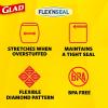 imageGlad FlexN Seal Zipper Food Storage Sandwich Bags Resealable Snack Bags Multipurpose Use 100 Count Pack of 435 Count Pack of 4