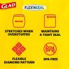 imageGlad FlexN Seal Zipper Food Storage Sandwich Bags Resealable Snack Bags Multipurpose Use 100 Count Pack of 438 Count Pack of 4