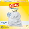 imageGlad ForceFlex Tall Kitchen Drawstring Trash Bags 13 Gal Fragrance Free 110 Ct Package May VaryFragrance Free