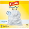imageGlad ForceFlex Tall Kitchen Drawstring Trash Bags 13 Gal Fragrance Free 110 Ct Package May VaryFragrance Free