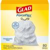 imageGlad ForceFlex Tall Kitchen Drawstring Trash Bags 13 Gal Fragrance Free 110 Ct Package May VaryFragrance Free