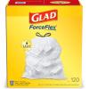 imageGlad ForceFlex Tall Kitchen Drawstring Trash Bags 13 Gallon 120 Count Package May Vary