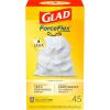 imageGlad ForceFlex Tall Kitchen Drawstring Trash Bags 13 Gallon 90 Count Package May VaryUnscented