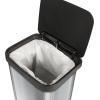 imageGlad GLD74506 Stainless Steel Step Trash Can with Clorox Odor Protection  Large Metal Kitchen Garbage Bin with Soft Close Lid Foot Pedal and Waste Bag Roll Holder 13 Gallon Stainless