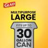imageGlad Large 30 Gallon Trash Bags Clorox Mountain Air Heavy Duty Garbage Bags Forceflex with Drawstring 50 Count Packaging May VaryPineSol