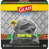 imageGlad Large 30 Gallon Trash Bags Clorox Mountain Air Heavy Duty Garbage Bags Forceflex with Drawstring 50 Count Packaging May VaryPineSol