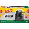 imageGlad Large 30 Gallon Trash Bags Unscented Heavy Duty Garbage Bags Forceflex with Drawstring 50 Count Packaging May VaryUnscented