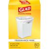 imageGlad Medium Trash Bags 8 Gallon Gain Original with Febreze Garbage Bags With Odor Control and Drawstring 80 CountUnscented