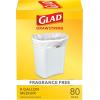 imageGlad Medium Trash Bags 8 Gallon Gain Original with Febreze Garbage Bags With Odor Control and Drawstring 80 CountUnscented
