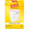 imageGlad Medium Trash Bags 8 Gallon Gain Original with Febreze Garbage Bags With Odor Control and Drawstring 80 CountUnscented