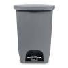 imageGlad Premium 20 Gallon Trash Can  Plastic Kitchen Waste Bin with Odor Protection of Lid Stainless Steel Step On Foot Pedal and Garbage Bag Rings BlackGrey