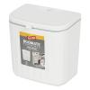 imageGlad Roomate Under Counter Waste Bin  Space Saving Small Trash Can for Kitchen Cabinet Bathroom or Office  Dual Lid for Ease of Opening 9 Liter White7L