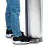 imageGlad Slim Trash Can with Clorox Odor Protection  Narrow Kitchen Garbage Bin with Soft Close Lid Step On Foot Pedal and Waste Bag Roll Holder All Stainless 45 LiterAll Stainless