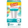 imageGlad Small Trash Bags 4 Gallon Lemon Fresh Bleach Garbage Bags Odor Resistant with Drawstring 80 CountBahama Bliss
