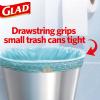 imageGlad Small Trash Bags 4 Gallon Lemon Fresh Bleach Garbage Bags Odor Resistant with Drawstring 80 CountBeachside Breeze