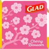 imageGlad Small Trash Bags 4 Gallon Lemon Fresh Bleach Garbage Bags Odor Resistant with Drawstring 80 CountCherry Blossom