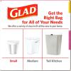 imageGlad Small Trash Bags 4 Gallon Lemon Fresh Bleach Garbage Bags Odor Resistant with Drawstring 80 CountCherry Blossom