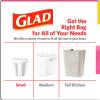 imageGlad Small Trash Bags 4 Gallon Lemon Fresh Bleach Garbage Bags Odor Resistant with Drawstring 80 CountCherry Blossom