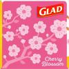 imageGlad Small Trash Bags 4 Gallon Lemon Fresh Bleach Garbage Bags Odor Resistant with Drawstring 80 CountCherry Blossom