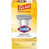imageGlad Small Trash Bags 4 Gallon Lemon Fresh Bleach Garbage Bags Odor Resistant with Drawstring 80 CountLemon Fresh Bleach