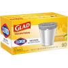 imageGlad Small Trash Bags 4 Gallon Lemon Fresh Bleach Garbage Bags Odor Resistant with Drawstring 80 CountLemon Fresh Bleach