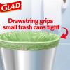 imageGlad Small Trash Bags 4 Gallon Lemon Fresh Bleach Garbage Bags Odor Resistant with Drawstring 80 CountSweet Citron  Lime
