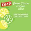 imageGlad Small Trash Bags 4 Gallon Lemon Fresh Bleach Garbage Bags Odor Resistant with Drawstring 80 CountSweet Citron  Lime