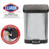 imageGlad Stainless Steel Step Trash Can with Clorox Odor Protection Kitchen Garbage Bin 20 Gallon ampamp Glad ForceFlex MaxStrength XL Kitchen Trash Bags 20 Gallon Fresh Clean 80 Count Bundle20 Gallon Febreze Fresh Clean