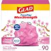 imageGlad Tall Kitchen Trash Bags 13 Gallon MaxStrength Cherry Blossom Garbage Bags Drawstring 90 CountCherry Blossom