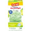 imageGlad Tall Kitchen Trash Bags 13 Gallon MaxStrength Cherry Blossom Garbage Bags Drawstring 90 CountSweet Citron  Lime