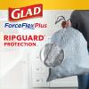 imageGlad Tall Kitchen Trash Bags ForceFlex Plus With Clorox 13 Gallon Lemon Fresh Bleach Scent 90 Count