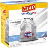imageGlad Tall Kitchen Trash Bags ForceFlexPlus With Clorox 13 Gallon Mountain Air 90 Count