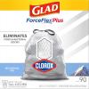 imageGlad Tall Kitchen Trash Bags ForceFlexPlus With Clorox 13 Gallon Mountain Air 90 Count