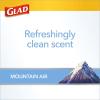 imageGlad Tall Kitchen Trash Bags ForceFlexPlus With Clorox 13 Gallon Mountain Air 90 Count