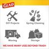 imageGlad Tall Kitchen Trash Bags ForceFlexPlus With Clorox 13 Gallon Mountain Air 90 Count