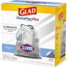 imageGlad Tall Kitchen Trash Bags ForceFlexPlus With Clorox 13 Gallon Mountain Air 90 Count
