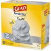 imageGlad Trash Bags ForceFlex Protection Series Tall Kitchen Garbage Bags 13 Gal Unscented OdorShield 90 Ct Package May Vary90 Count Pack of 1