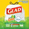 imageGlad Trash Bags ForceFlex Tall Kitchen Drawstring Garbage Bags 13 Gal 100 Ct Package May Vary