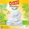 imageGlad Trash Bags ForceFlex Tall Kitchen Drawstring Garbage Bags 13 Gal 100 Ct Package May Vary
