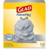 imageGlad Trash Bags ForceFlex Tall Kitchen Drawstring Garbage Bags 13 Gal 100 Ct Package May Vary