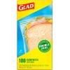 imageGlad Zipper Food Storage Plastic Bags  Sandwich  100 Count Pack of 6100 Count Pack of 2