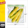 imageGlad Zipper Plastic Bags  Gallon  50 CountBlue Green