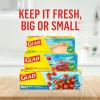 imageGlad Zipper Quart Freezer Bags Resealable Bags Multipurpose Use 56 Count Pack of 4Multicolor