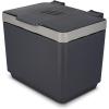 imageGLAD Compost Bin for Kitchen 15 Gallon  Plastic Container with Removable Inner Basket Bag Storage Holder and Carbon Odor Blocking Filters Gray