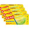 imageGlad FlexN Seal Zipper Food Storage Sandwich Bags Resealable Snack Bags Multipurpose Use 100 Count Pack of 438 Count Pack of 4